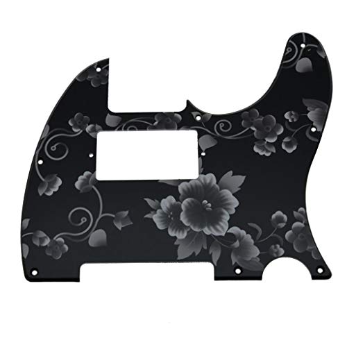 Dopro 8 Hole Tele Guitar 3D Printed plastic Humbucker Pick Guard for modern standard USA Mexican Fender Telecaster Flower Pattern