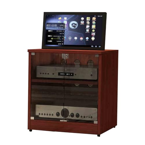 Armoire de rangement multimédia pour masquer les fils électriques et organiser le salon
