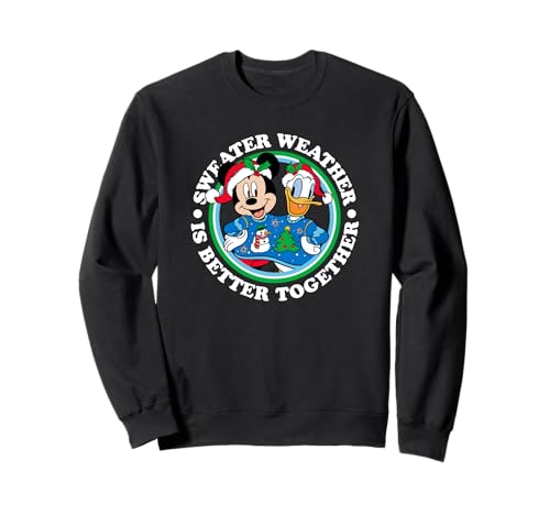 Sweat Disney Mickey and Donald contre le froid hivernal avec style et confort