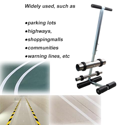 PreAsion Máquina de Marcação de Fita Manual, Aplicador de Marcação de Pista com Rolo de Borracha, Ap