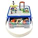 Bins & Things Lego-Compatible Storage Container with Lego Compatible Building Baseplate Lid (8 x 8 x 3.25 Inches) Durable Toy Carrying Case with Plastic Handle - Brick Toy Storage Organizer
