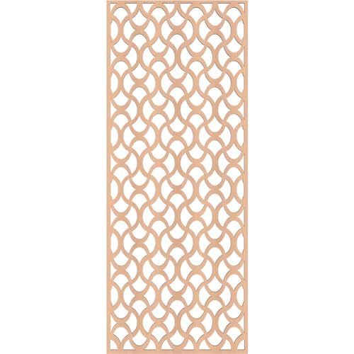 Image of Resort Decorative Pierced Fretwork Wood Wall Panels, 13 3 /8 inchW x 34 3 /8 inchH x 1 /4 inchT, Alder