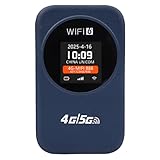 Bewinner 4G LTE WiFi6 Mobiler Hotspot, 300 Mbit/s Entsperrter Tragbarer WLAN-Router mit SIM-Kartensteckplatz, Unterstützt 10 Geräte, 3000 MAh für Reisen, Wohnmobil, Auto, Blau
