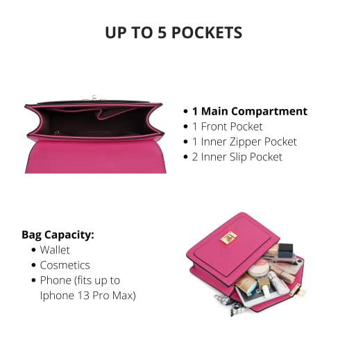 Scarleton Handbags For Women, Crossbody Bags For Women, Purses For Women W/Multi Pockets, Mothers Day Gifts Purse Small, H206512Cs, Rose #TOP3