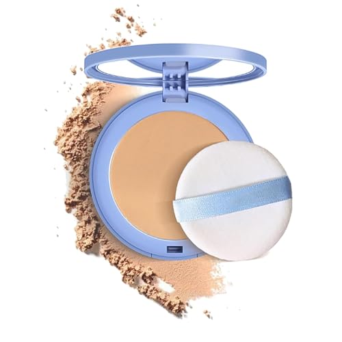 Polvo Compacto de Perfección Mate - Control de Aceite, Acabado Resistente al Agua y Larga Duración (Beige Puro)