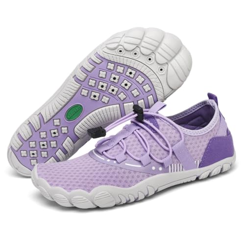 Image of SAGUARO Water Shoes for Women - Barefoot Quick-Dry Aqua Sock, Lightweight, Breathable for Swimming, Beach and Outdoor Activities Size 5.5-10.5