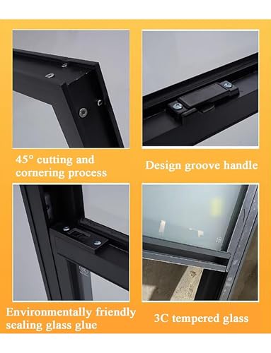 Ventana horizontal de aluminio que elimina la humedad en sótanos 7