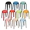 Amazon.com: BILPIKOGoo 5/10 Pack Plastic Stackable Stools 18 Inch ...