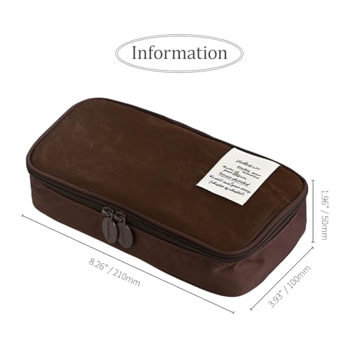 Image of Monolike Archive 247 Standard E1 Pen Case, Sky - Pencil Pouch, Portable Pencil Bag, Pencil Case, Office Pouch case