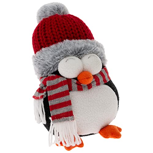 Boston International Christmas Winter Holiday Tabletop Figurine Decoration, 8-Inches, Kirby The Penguin