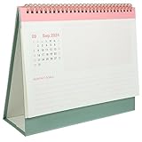 Desk Calendar 2025-2026: Standing Flip Desktop from July 2025 to December 2026, 18 Month Twin-wire Binding with To-do List - Ideal for Home Office Desk(Green) - Image 4