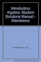 Introductory Algebra for College Students--Solutions Manual 0131921851 Book Cover