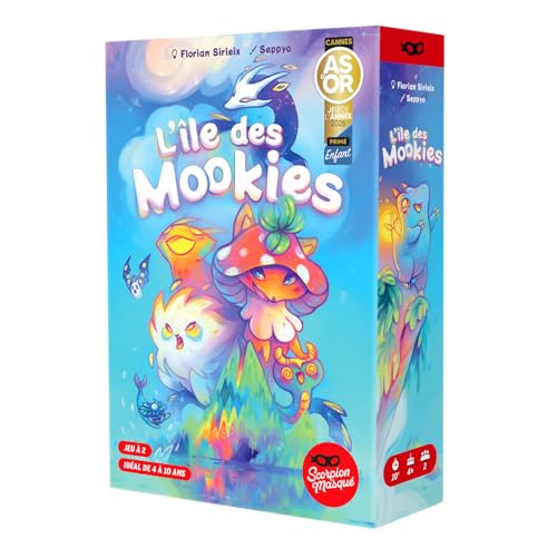Blackrock Games L'île des Mookies – Jeu de Société Enfant – 2 Joueurs – Dès 4 Ans – Observation et Collection – As d'or Enfants 2026 - Édité par Le Scorpion Masqué –
