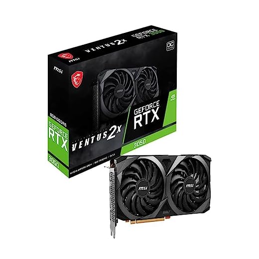 Placa de Vídeo Nvidia MSI RTX 3050 8GB DDR6 VENTUS 2X OC - 912-V500-008