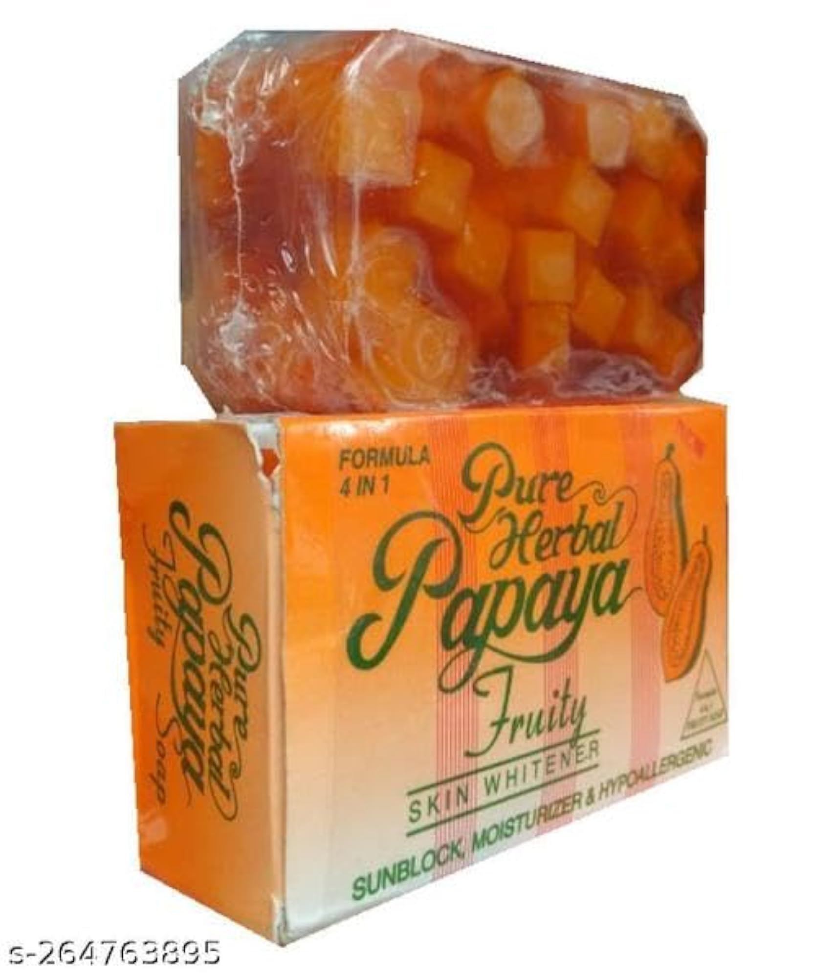 PURE HERBAL 4 IN 1 PAPAYA FRUITY SKIN WHITENER SOAP