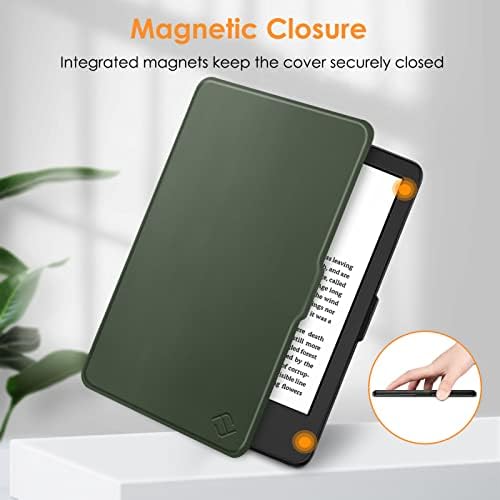 Fintie Etui do nowego Kindle (11. generacja - 2022) z 6-calowym wyświetlaczem - najcieńszy i najlżejszy pokrowiec ochronny torba z Auto Sleep/Wake, alpejska zieleń