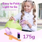 EarFun Słuchawki Bluetooth dla dzieci, regulacja głośności 74/85/94 dB, dźwięk Hi-Fi, mikrofon HD, bateria 45 h, składane, regulowane, bezprzewodowe słuchawki Bluetooth dla dzieci, dla dzieci