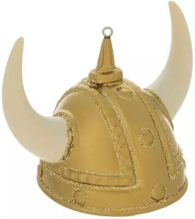 Robert Stanley Viking Helmet Glass Blown Ornament