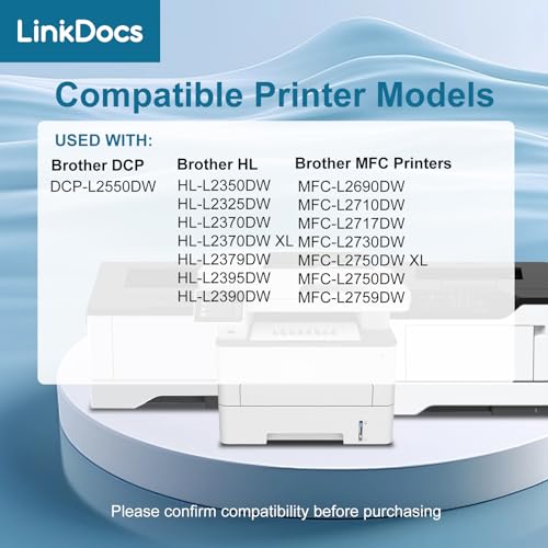 Image of LinkDocs TN760 High Yield Toner Cartridge Replacement for Brother TN-760 TN730 to Use with HL-L2350DW HL-L2395DW HL-L2390DW HL-L2370DW MFC-L2750DW MFC-L2710DW DCP-L2550DW Printer