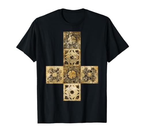 Vintage Cenobite Lament Configuration Puzzle Box V2 T-Shirt, Men, Black, 3X-Large