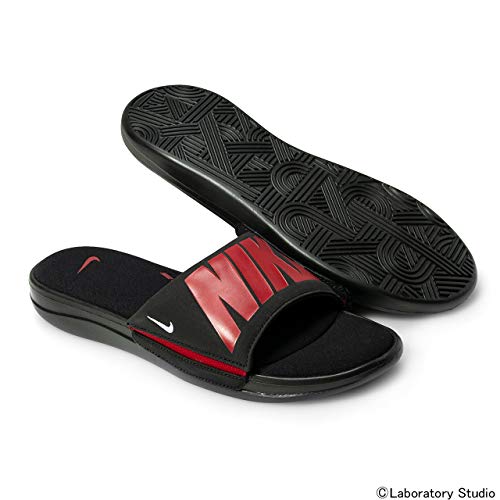 Image of Nike Men's Ultra Comfo Black /Gym Red-White Slipper (AR4494-001)