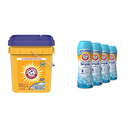 Arm & Hammer Powder Laundry Detergent, Crisp Clean Scent, 18 lb Pail
