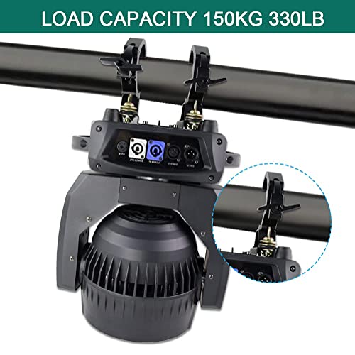 V-Show Dj Light Truss Clamps - C Clamp Mounting Truss Bracket Hook Clamp, Heavy Duty 330Lb Aluminum Alloy Truss Clamp For Dj Par Light Fits 1.57-2.04 Inch Truss (4 Pack) #TOP5