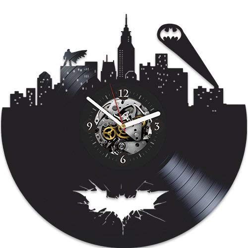 Batman Vinyl Wall Clock, Batman Xmas Gift for Boy, Wall Clock Large, Batman Gift for Kids, Batman Birthday Gift for Boy, Batman Gift for Boy, Batman New Year Gift, Vinyl Wall Clock