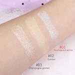 evpct Pearl White Silver Face Highlighter Makeup, White Shimmer Glitter Diamond Sparkly Highlighters Makeup Eyeshadow Palette Powder for Face Body Cheek Skin, inner Corner Eye Highlighter Make up 01 - Image 5