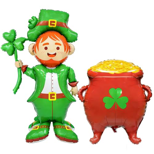 Ballons en mylar de qualité supérieure pour fête de la Saint-Patrick et anniversaire chic