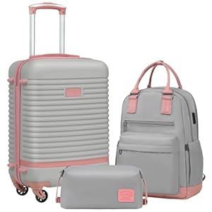 Coolife Suitcase Set 3 Piece Luggag...