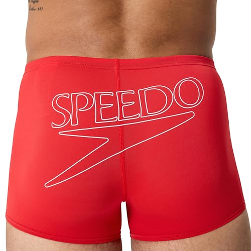 Speedo Herren Endurance+ Logo Aquashort, High Risk Red, 42