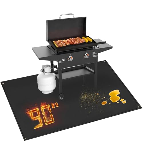 Grill Mat for Blackstone Griddle Accessories 28in & 36in, 90 x 48 x 0.02in by TOHONFOO - Used condition - US$32.02