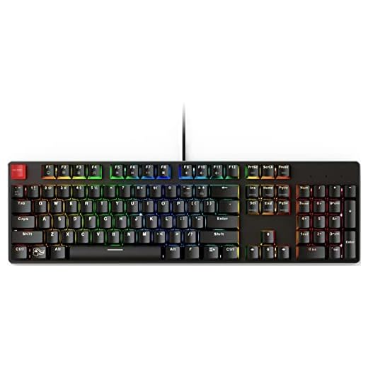 Glorious Custom Gaming Keyboard - GMMK 100% Percent Full Size - USB Wired Mechanical Keyboard - RGB Hot Swappable Switches & Keycaps - Black Metal Top Plate