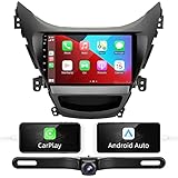 SizxNanv for Elantra 2011 2012 2013 Radio Compatible with Wireless Carplay Android Auto,Car Android Stereo TouchScreen Bluetooth Navigation Multimedia Player GPS WIFI FM AM RDS Backup Camera Head unit
