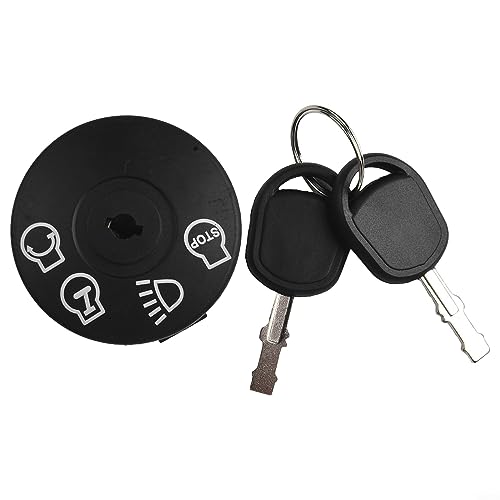 Interrupteur d'allumage avec clé, interrupteur d'allumage 7 bornes avec jeu de clés pour tondeuses pour Murray CubCadet et