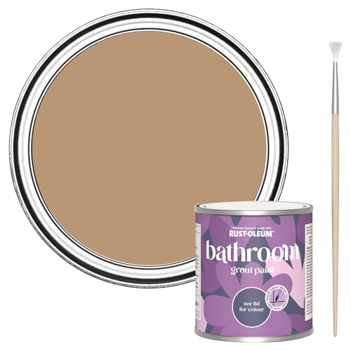 Rust-Oleum Mould-Resistant Brown Bathroom Grout Paint -FIRED CLAY 250ml