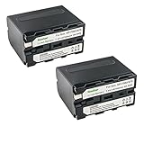 Kastar 2-Pack NP-F970 Battery 7.4V 8700mAh Replacement for Atomos Ninja V 5' 4K HDMI Recording Monitor