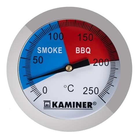 Iso Trade Stainless Steel BBQ Thermometer Cover