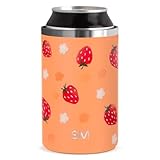 Simple Modern Ranger Standard Can Cooler | Slim Insulated Stainless Steel Drink Sleeve Holder | Insulate Seltzer, Soda, Beer, Energy Drinks | Gift for Women Her | Regular 12oz | Strawberry Fields