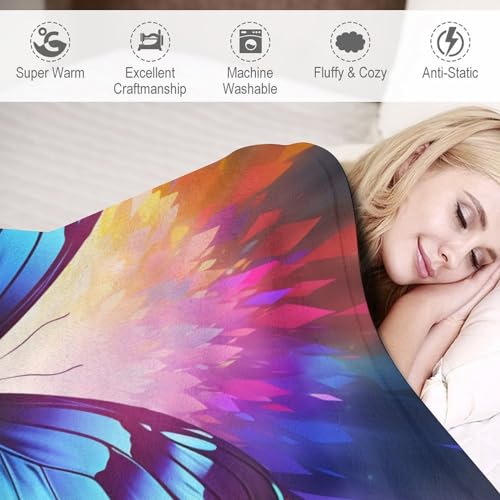Linge de lit couverture luxe papillon 3D légère et douce 180×200cm