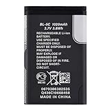 BL-5C Ersatzakku (1050mAh, 3.7V) für Digitradio & Techniradio – Kompatibel mit DIGITRADIO 1/2, TECHNIRADIO RDR/6 u.a. – Lithium-Ionen-Akku