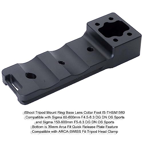 Lens Collar Replacement Foot Tripod Mount Ring Support Holder Base Compatible with Sigma 150-600mm f/5-6.3 (DG DN OS Sports)(DG OS HSM Sports); 60-600mm f/4.5-6.3 (DG DN OS Sports)(DG OS HSM Sports) - Image 2