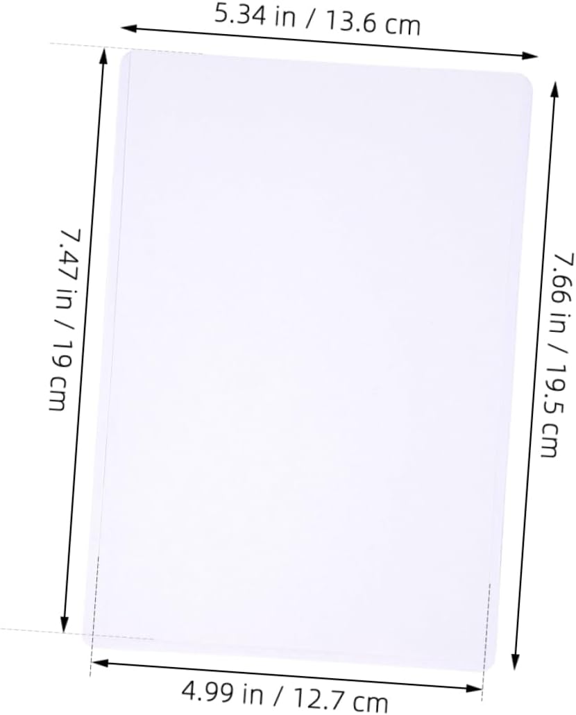 TEHAUX 50pcs Hard Card Sleeves Photo Card Holder Crystal Easy to Insert Remove