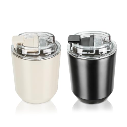 Puraville 2 Pack Insulated Tumblers with Lid