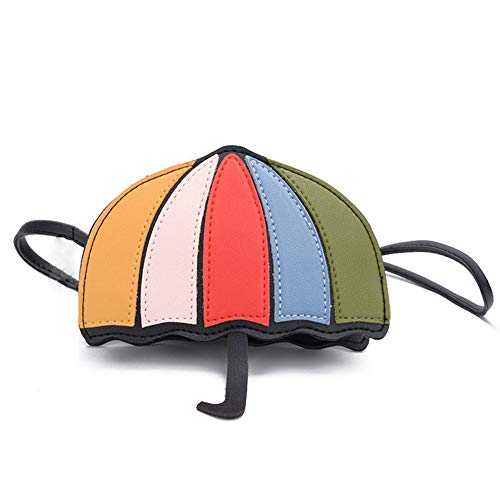 Lady Cute Umbrella Shaped Single Shoulder Crossbody Bag Casual Wear Shopping Bag Zipper Closure - Multi-Color
