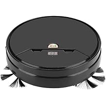 Robot Vacuum 1800Pa Suction Robot Vacuum Cleaner with Water Tank Mop Cleaner Multi-Functional Smart Ultra-Thin Sweeping Floor Intelligent Cleaning Pet Hair Carpet and Hard Floor Black Black
