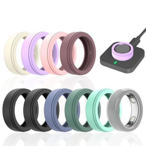 DIANX For Oura Ring 5 �X�}�[�g�����O�p�V���R���J�o�[ ���^ �X�����Ŕ��ςɗD�� �_�� �ϏՌ� �����h�~ �����ɂ��� �L�k�� �g���[�j���O�p�V���R�������O�v���e�N�^�[ ���퐶���Ƀt�B�b�g �j�����p (�s���N M(10-13)) [���s