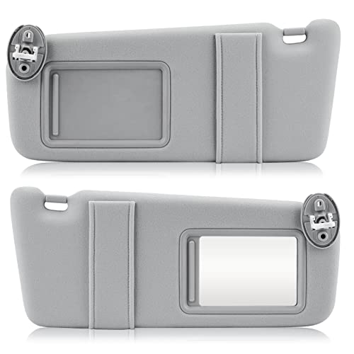 Left & Right Sun Visor for Toyota Venza with Sunroof (2009-2016) Gray