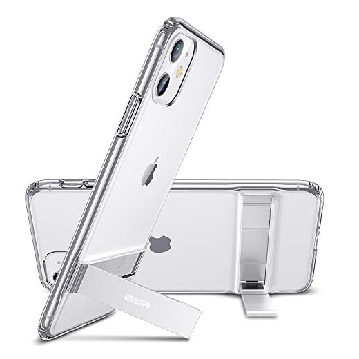 ESR Metal Kickstand Designed for iPhone 11 Case, [Vertical and Horizontal Stand] [Reinforced Drop Protection] Flexible TPU Soft Back for iPhone 11 (2019 Release), Clear